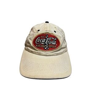 RARE VINTAGE Coca Cola Racing Family Adjustable Hat cap coke Nascar deadstock 90